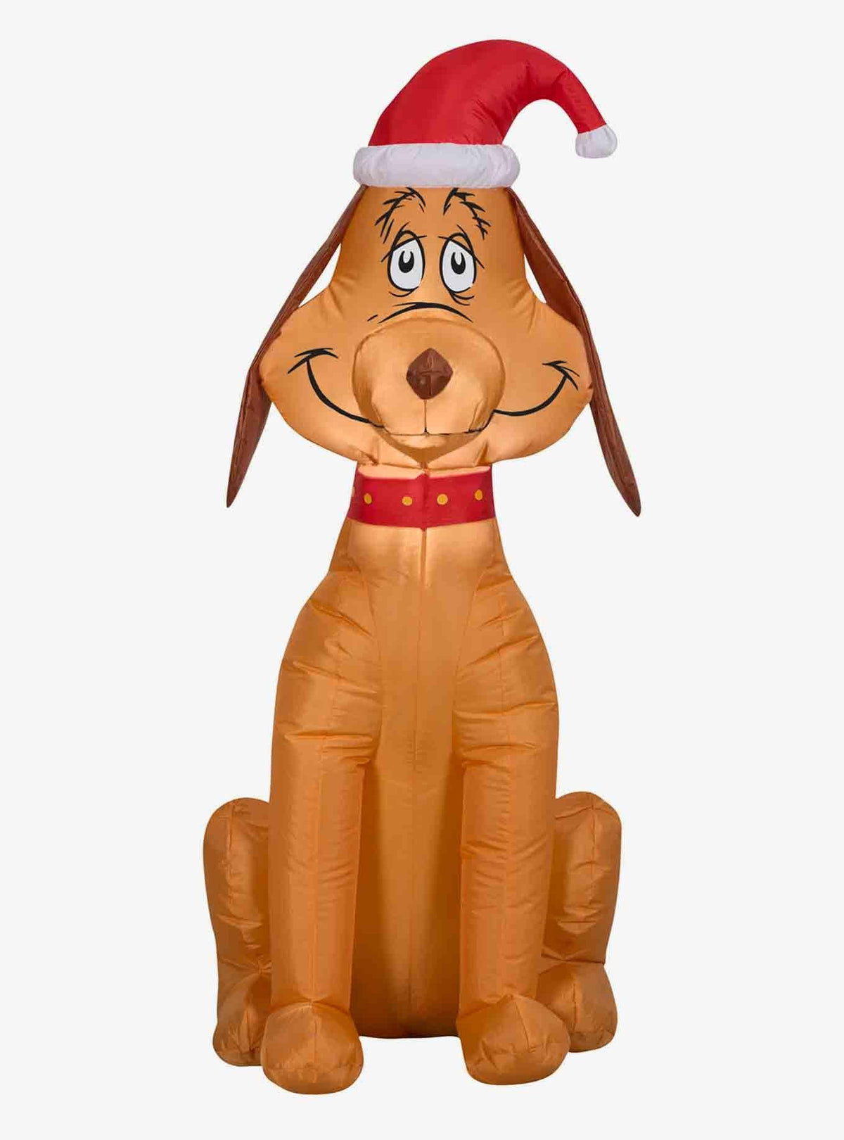 Max, el perro de El Grinch con gorro de Santa
