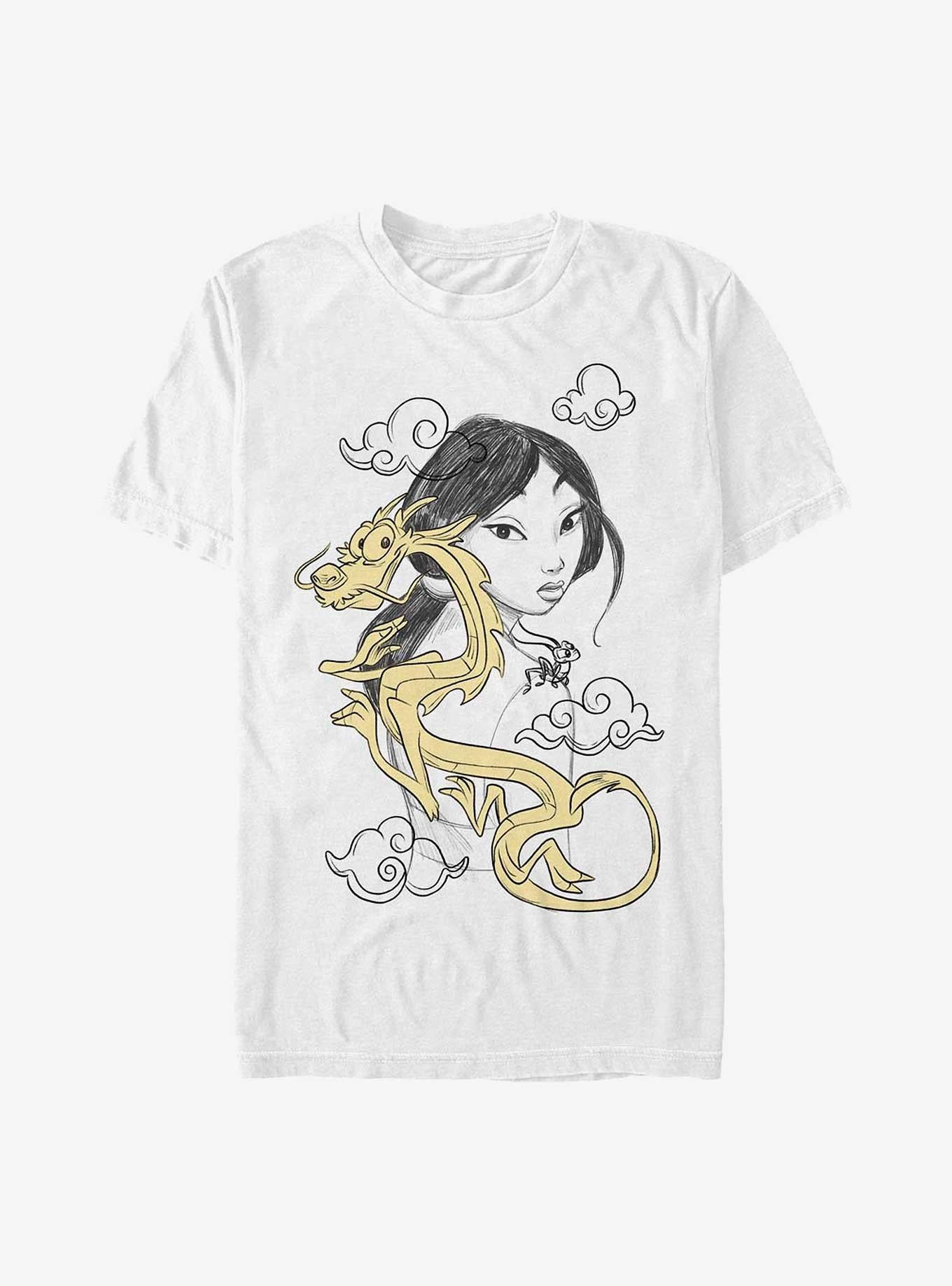 Polera Disney Mulan con Mushu y Mulan