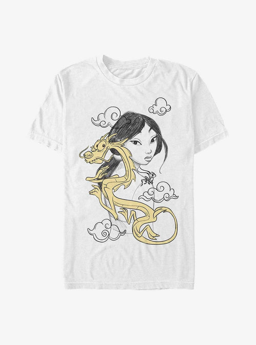 Polera Disney Mulan con Mushu y Mulan