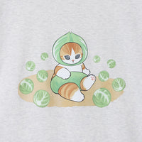 Polera mofusand con diseño de repollo, color avena