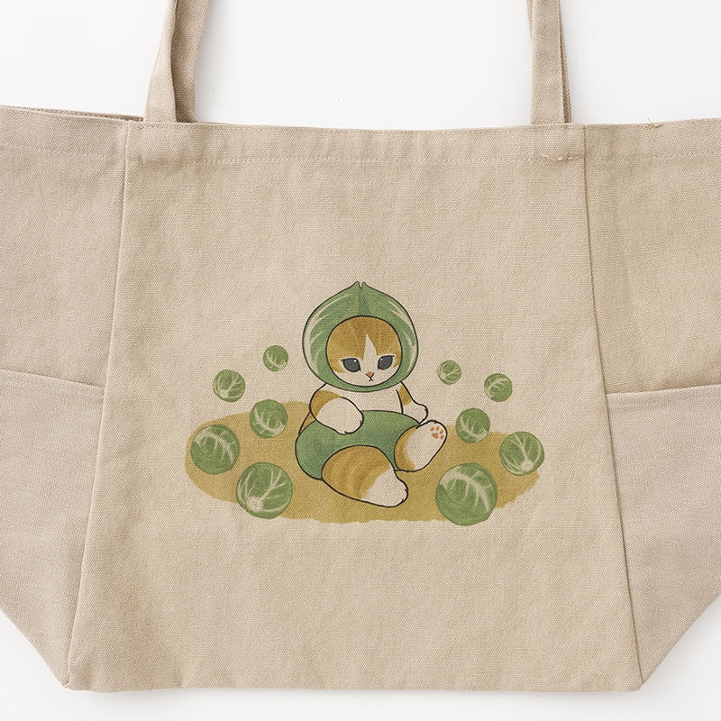 Bolso tote Mofusand con diseño de repollo