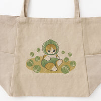 Bolso tote Mofusand con diseño de repollo