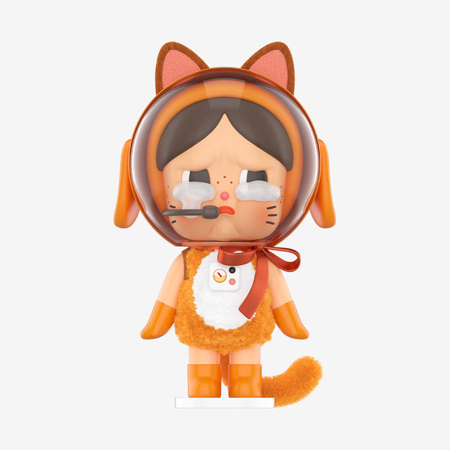 Crybaby Space Cat grande - Naranjo