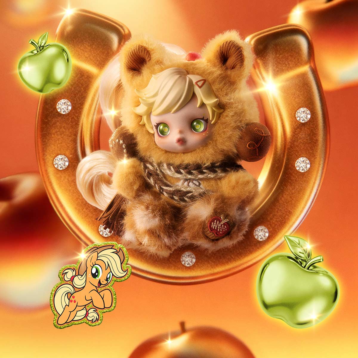 SKULLPANDA × My Little Pony: Llavero de peluche