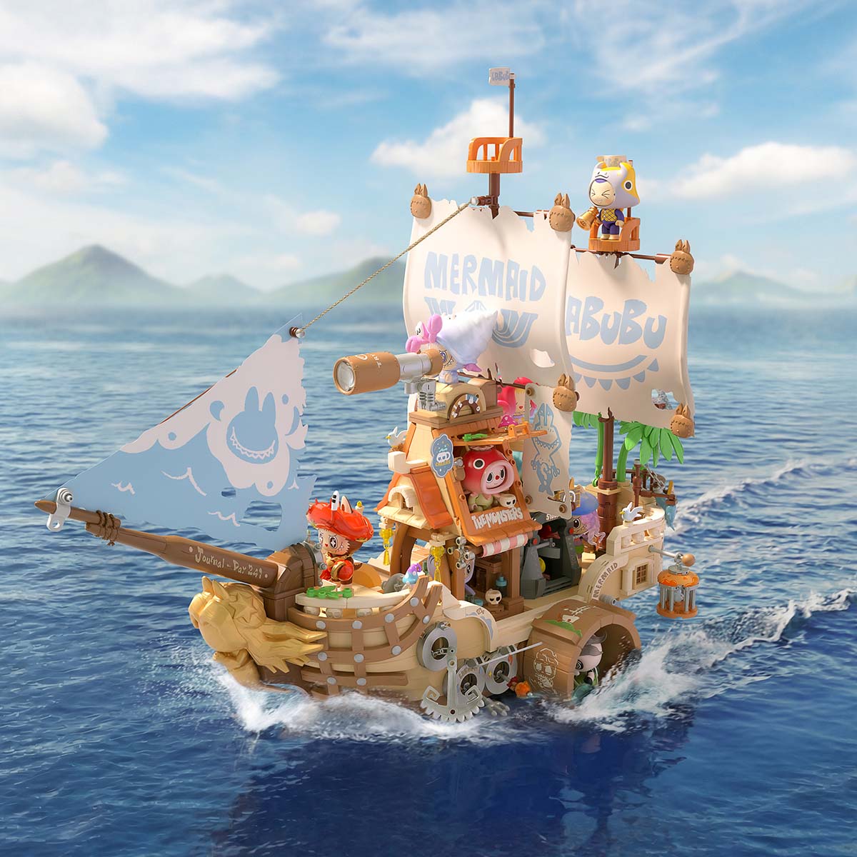 THE MONSTERS Chasing Mermaids: figuras de bloque