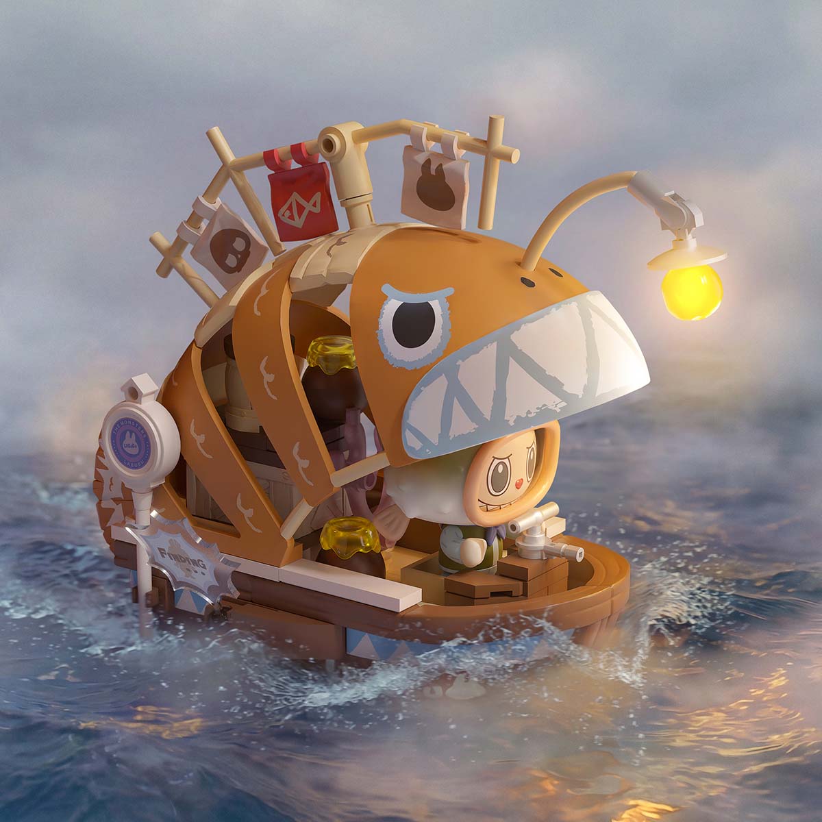THE MONSTERS Chasing Mermaids: figuras de bloque