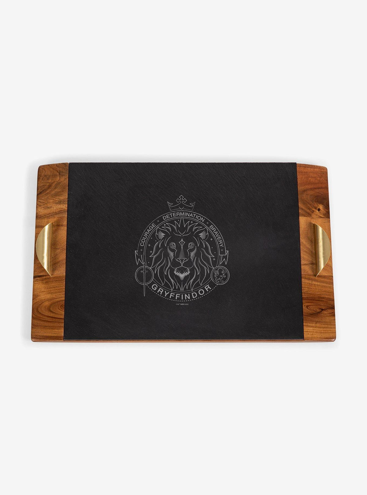Bandeja para servir Harry Potter Gryffindor de acacia y pizarra