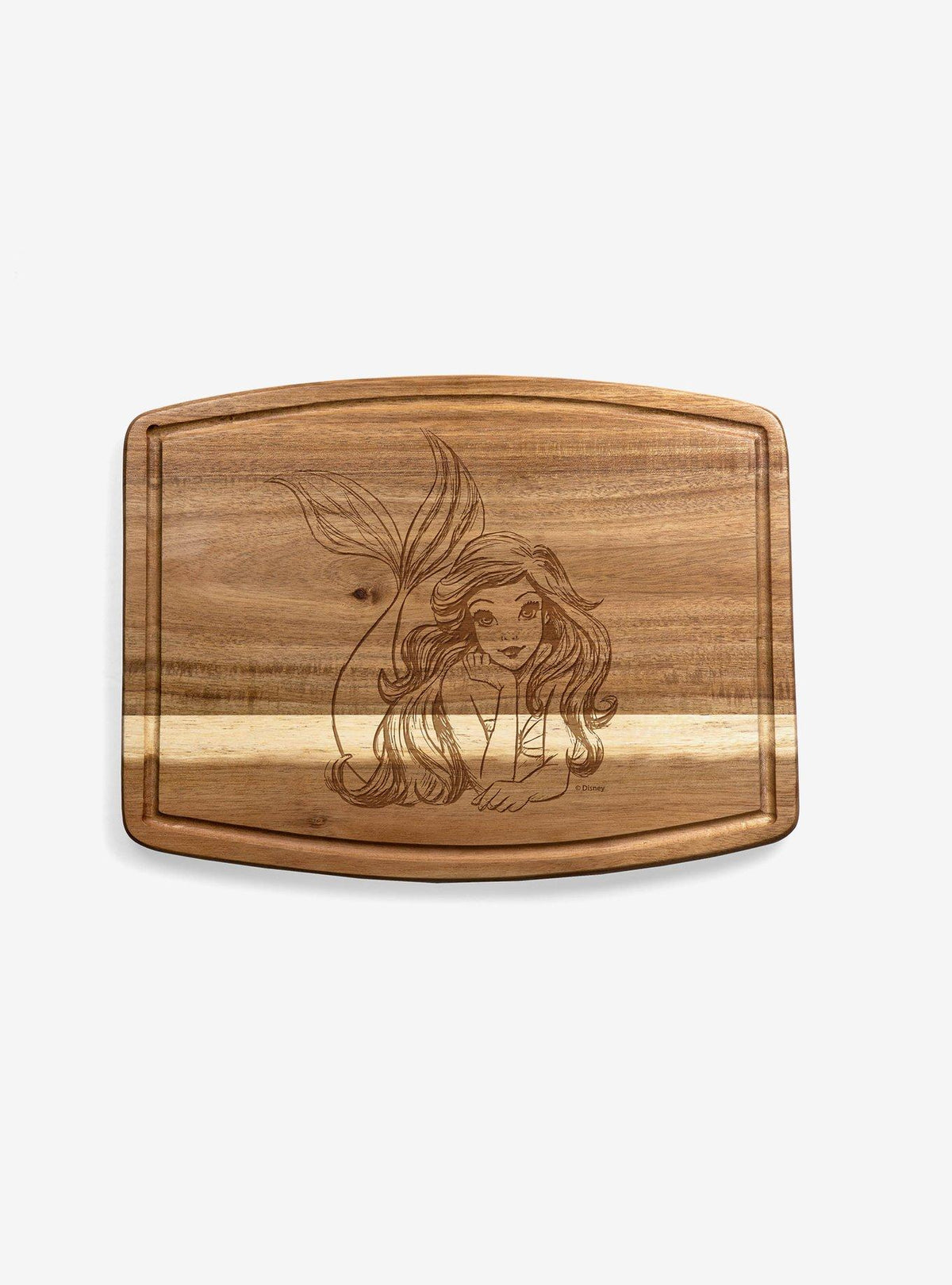 Disney La Sirenita: tabla ovalada de acacia
