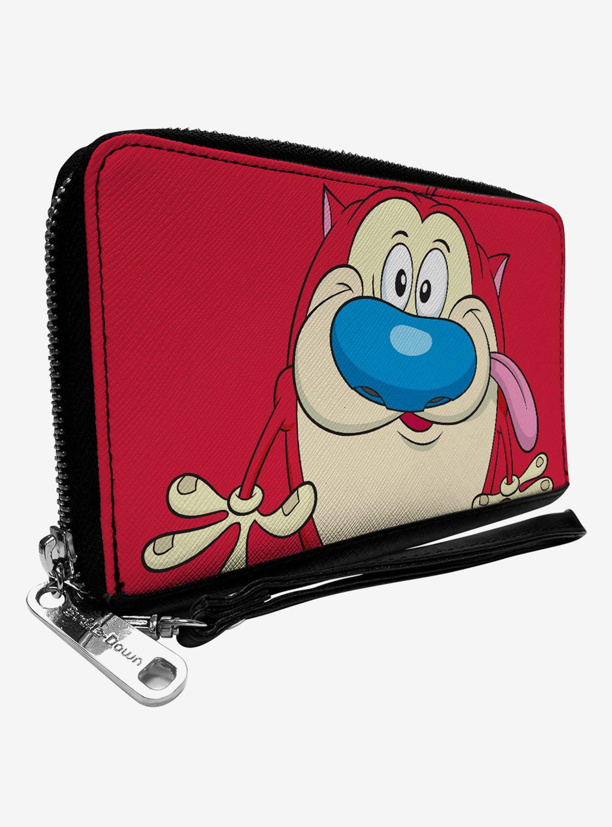 Billetera Ren y Stimpy con cierre y diseño de Stimpy