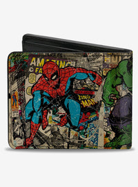 Billetera Marvel Avengers estilo cómic retro
