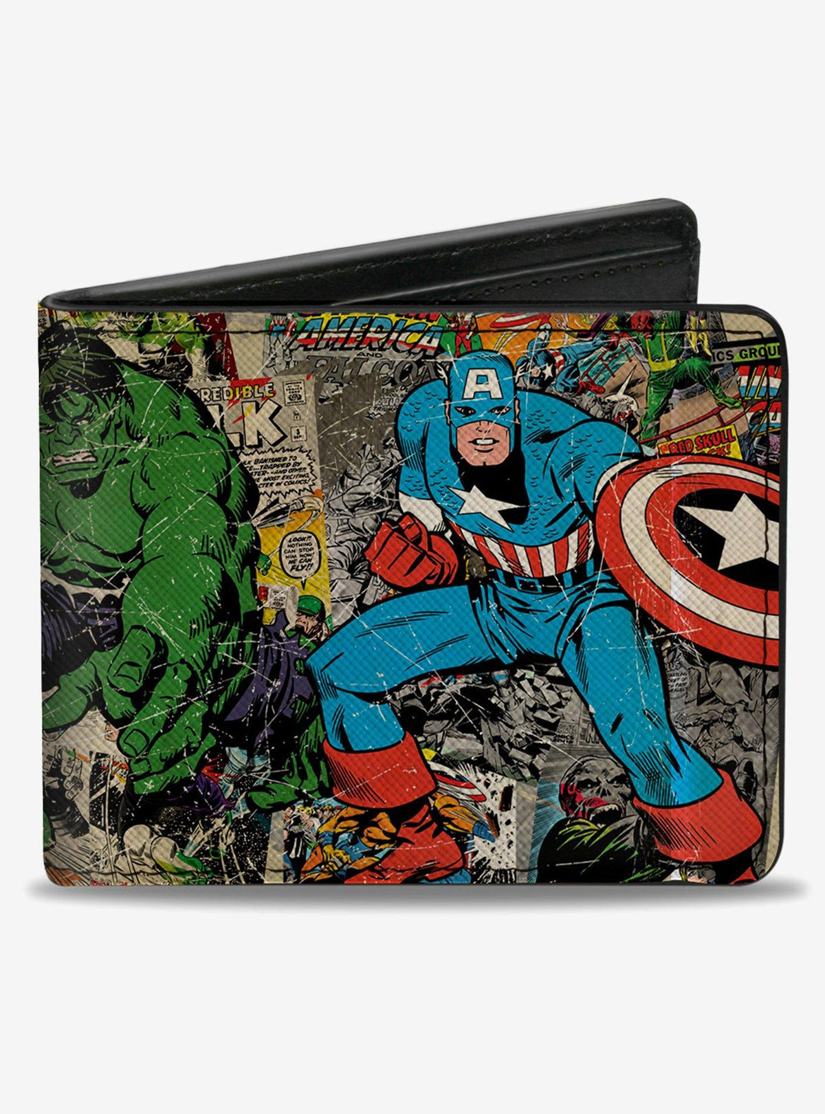 Billetera Marvel Avengers estilo cómic retro
