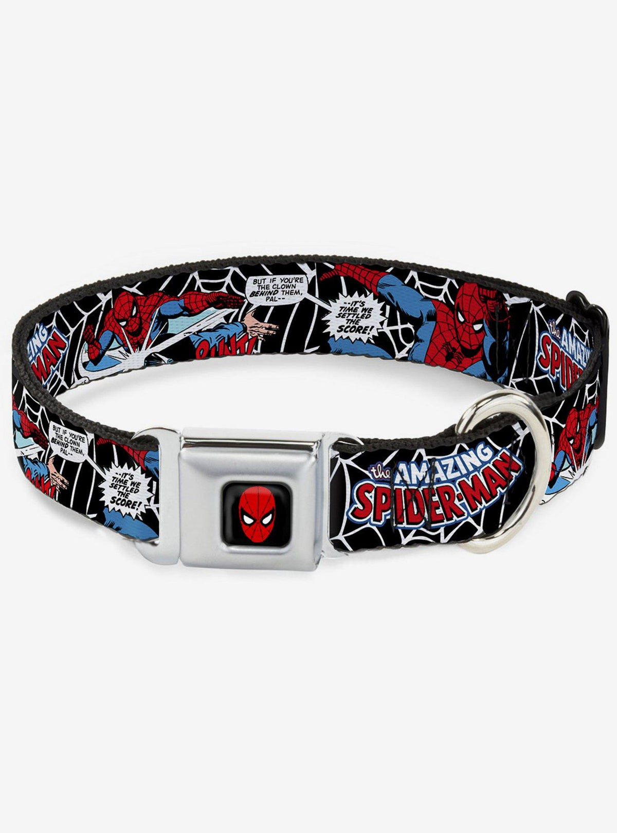 Collar para perro Spider-Man con hebilla tipo cinturón