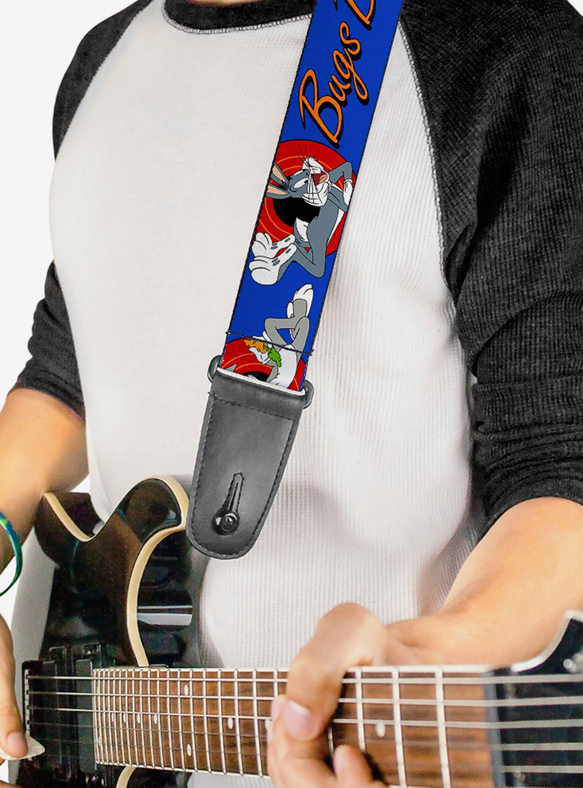 Correa azul para guitarra con Bugs Bunny - Looney Tunes