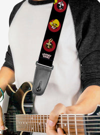 Correa para guitarra Looney Tunes con diseño de diana