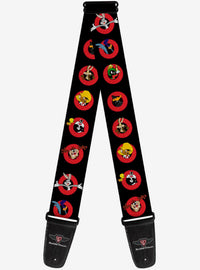 Correa para guitarra Looney Tunes con diseño de diana