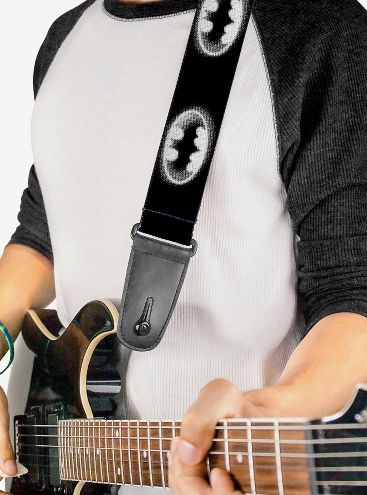Correa para guitarra Batman: señales entre nubes