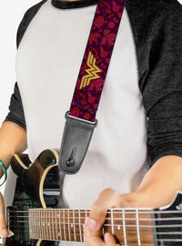 Correa de guitarra Wonder Woman Floral Collage