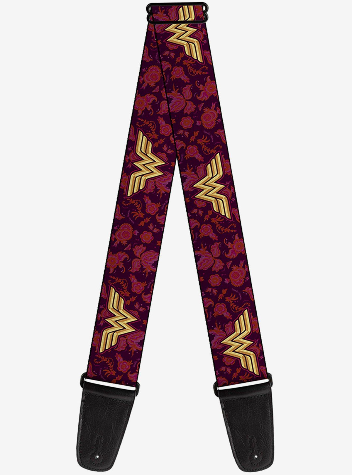 Correa de guitarra Wonder Woman Floral Collage