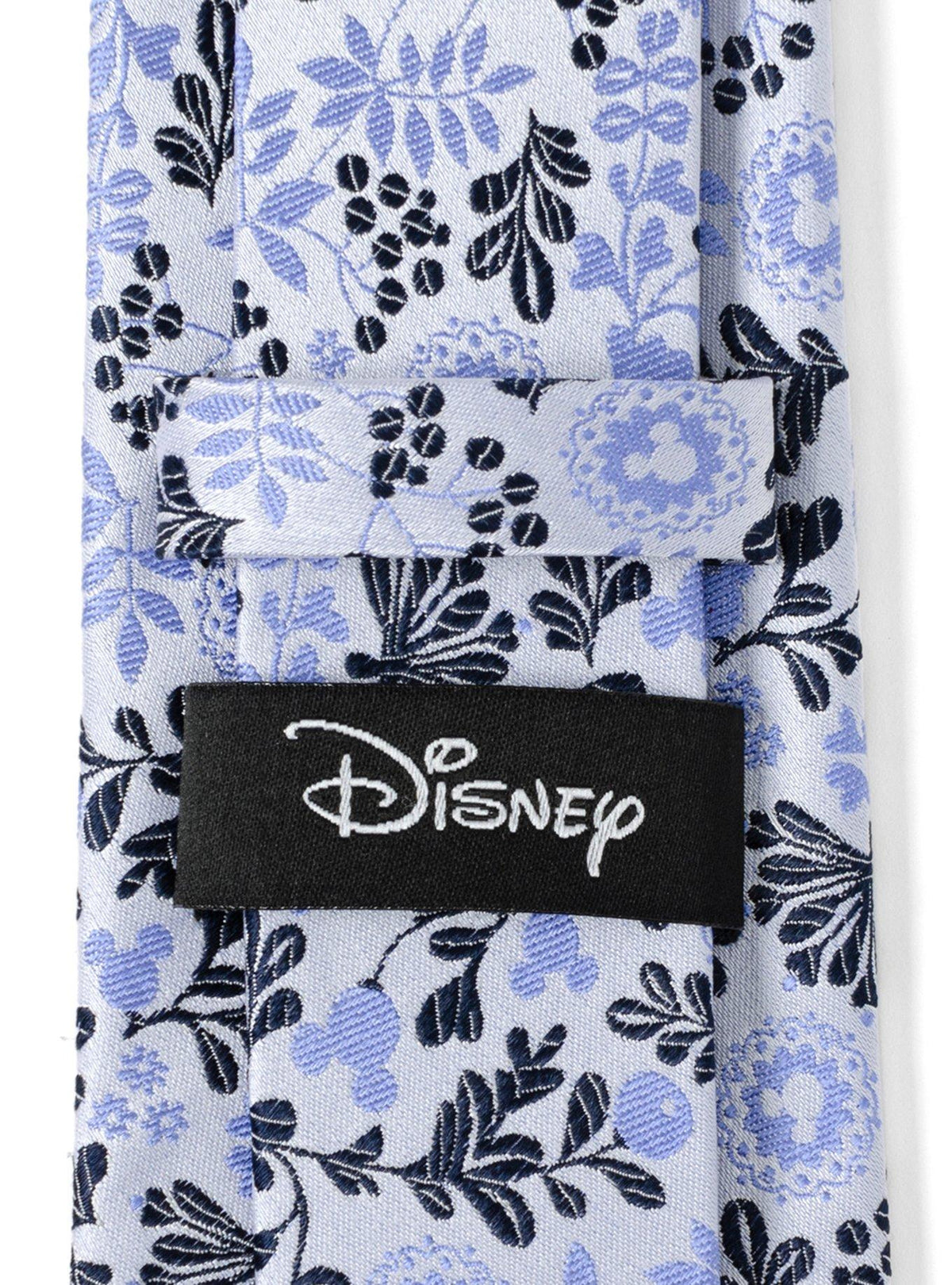 Corbata floral azul y blanca de Mickey Mouse