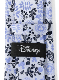 Corbata floral azul y blanca de Mickey Mouse
