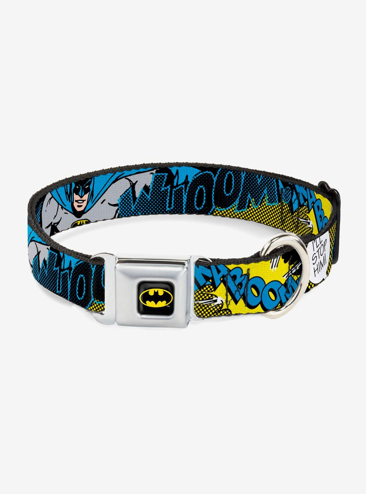 Collar para mascotas con hebilla de cinturón Batman