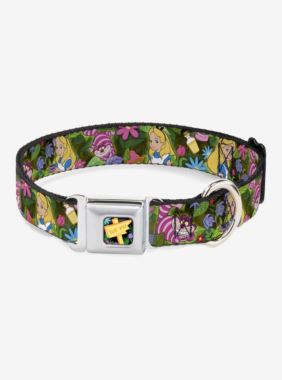 Collar para perro Disney Gato de Cheshire con flores