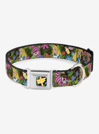 Collar para perro Disney Gato de Cheshire con flores