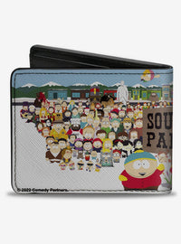Billetera South Park con personajes en grupo