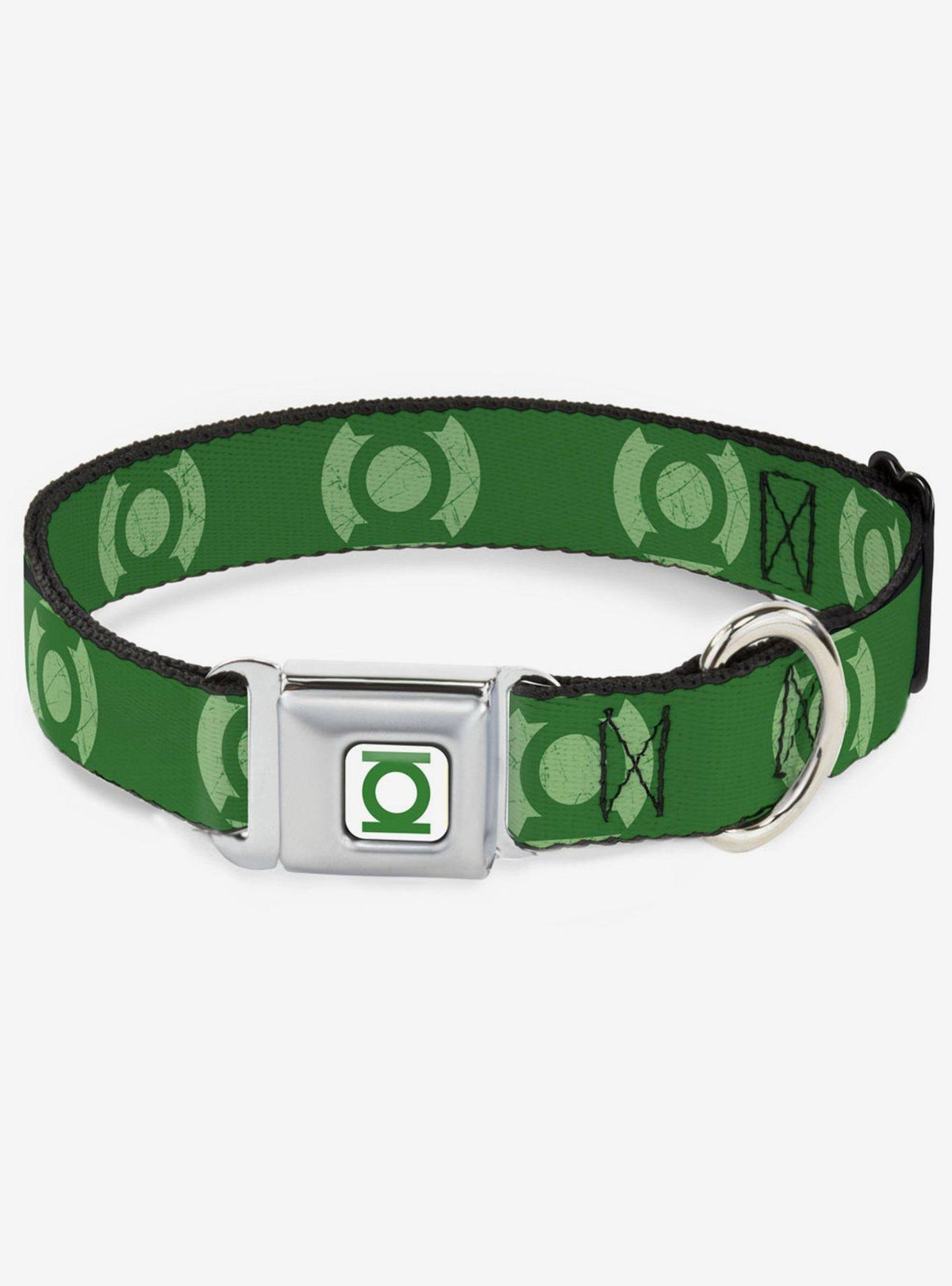 Collar para perro Green Lantern, logo en verdes desgastados