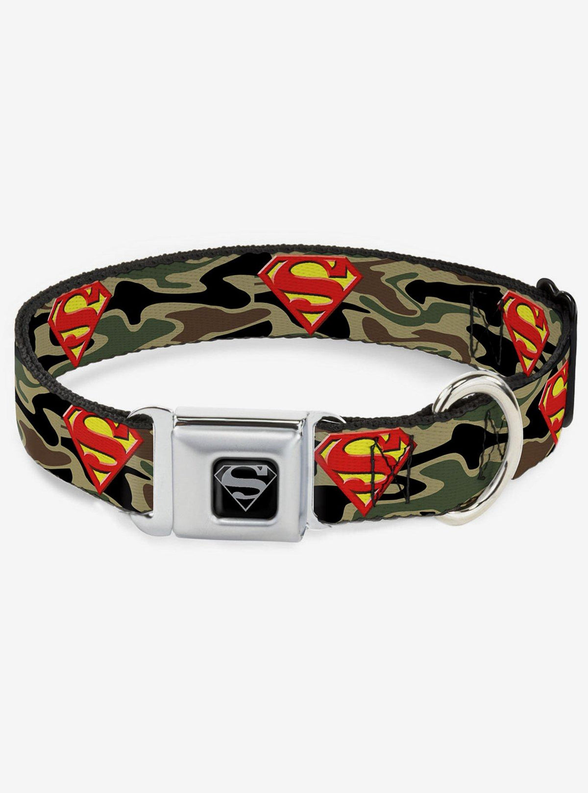 Collar para perro DC Comics Superman, camuflaje verde