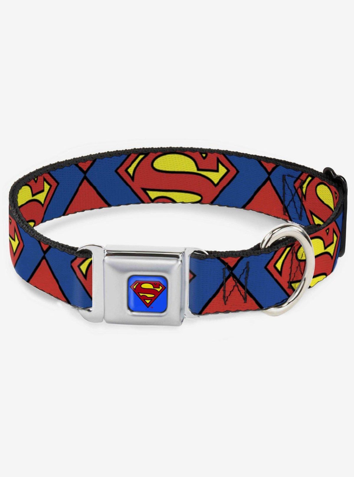 Collar para perro Superman con hebilla tipo cinturón