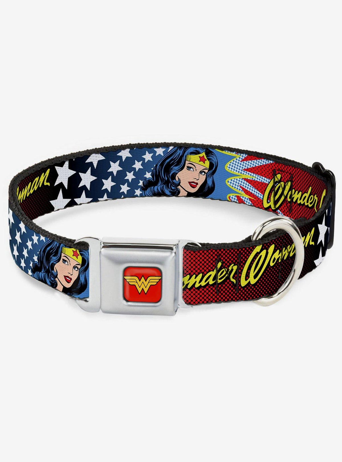 Collar para perro de Wonder Woman con hebilla tipo cinturón