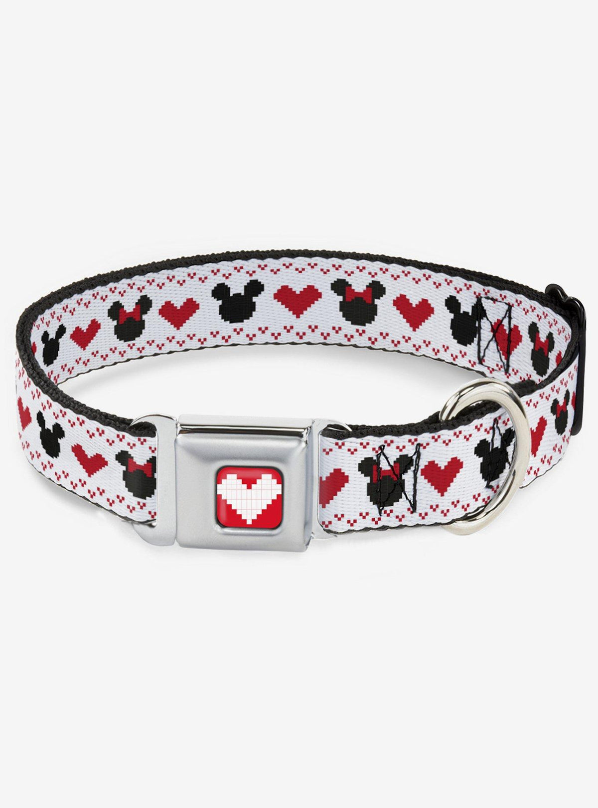 Collar para perro de Mickey y Minnie con hebilla tipo cinturón