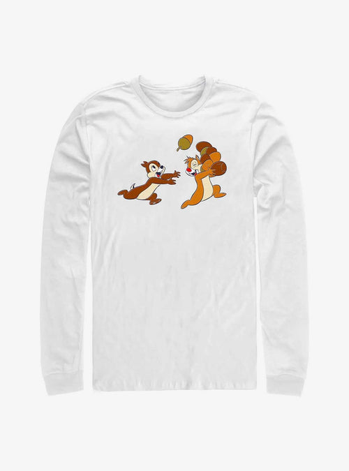 Polera manga larga Disney Chip 'n' Dale y bellotas