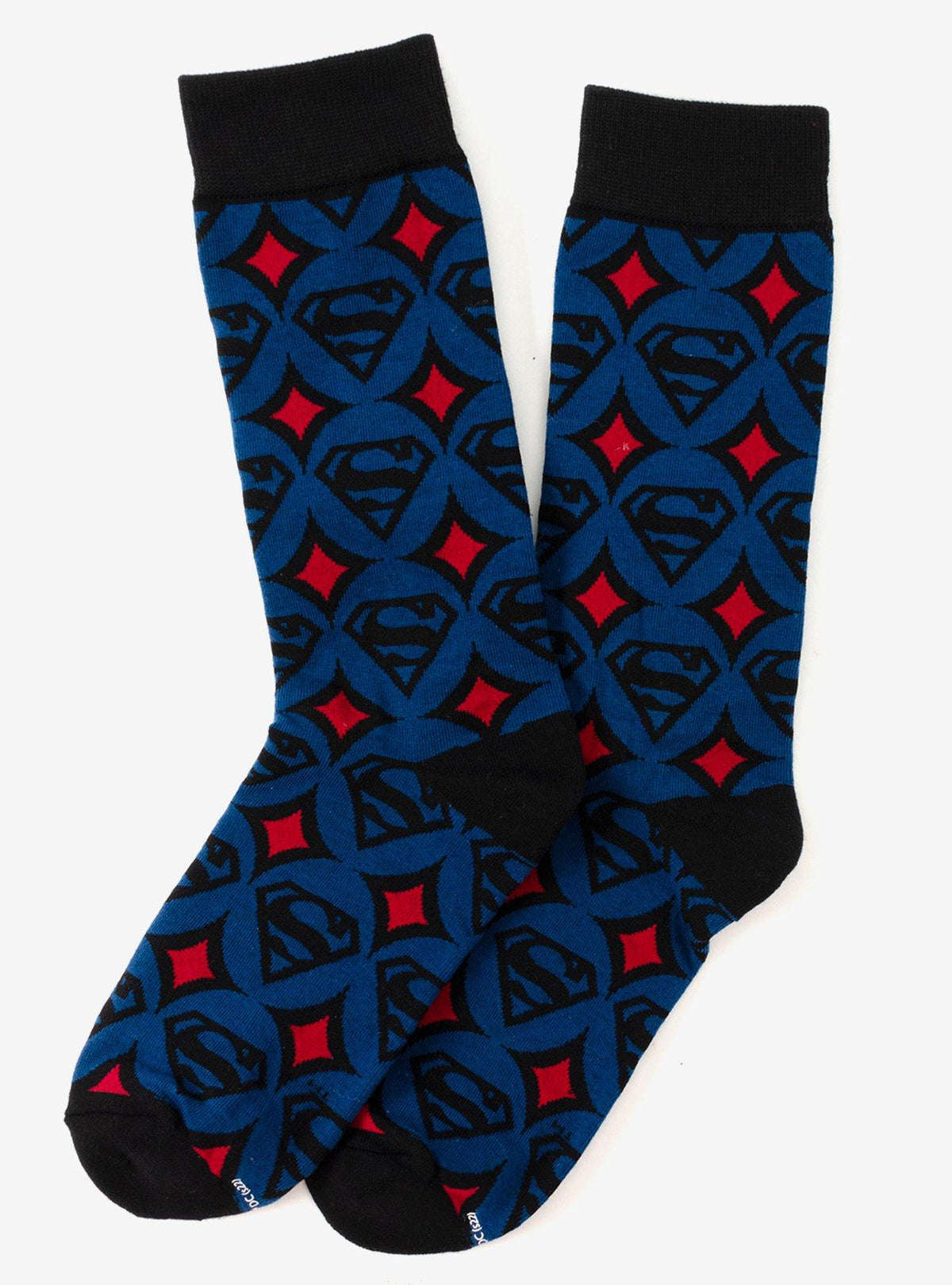 Calcetines de hombre Superman con círculos azules