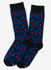 Calcetines de hombre Superman con círculos azules