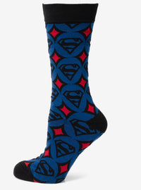 Calcetines de hombre Superman con círculos azules