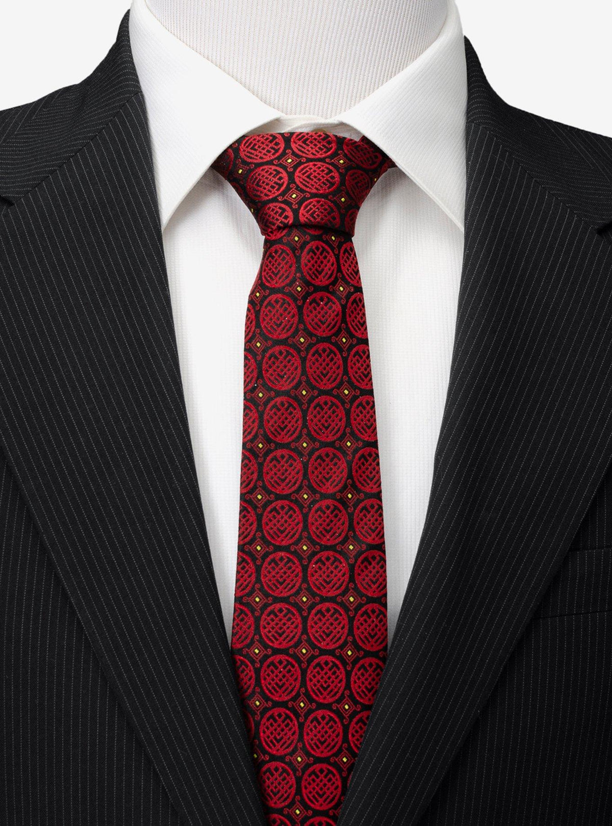 Corbata roja de Shang-Chi para hombre