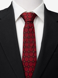 Corbata roja de Shang-Chi para hombre