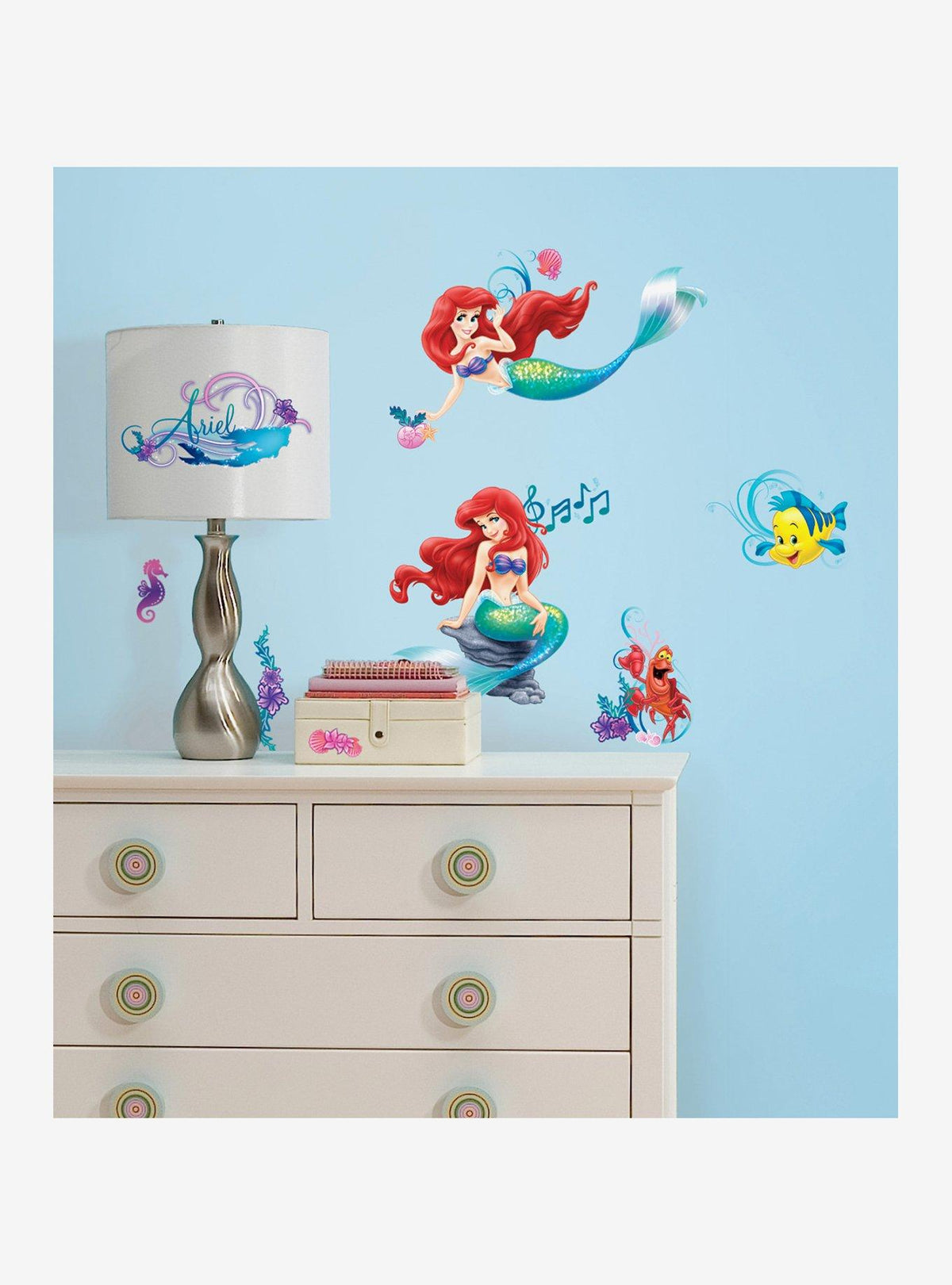 Disney La Sirenita: adhesivos decorativos para muro
