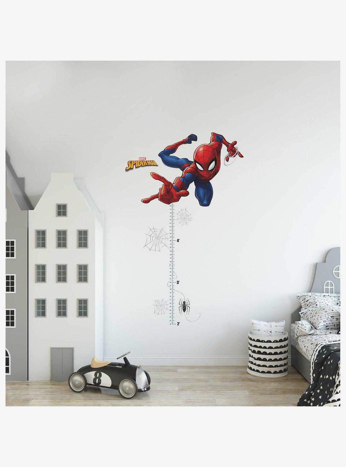 Spider-Man: adhesivos murales con gráfico de crecimiento