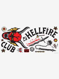 Stranger Things: calcos murales Hellfire Club