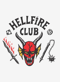 Stranger Things: calcos murales Hellfire Club