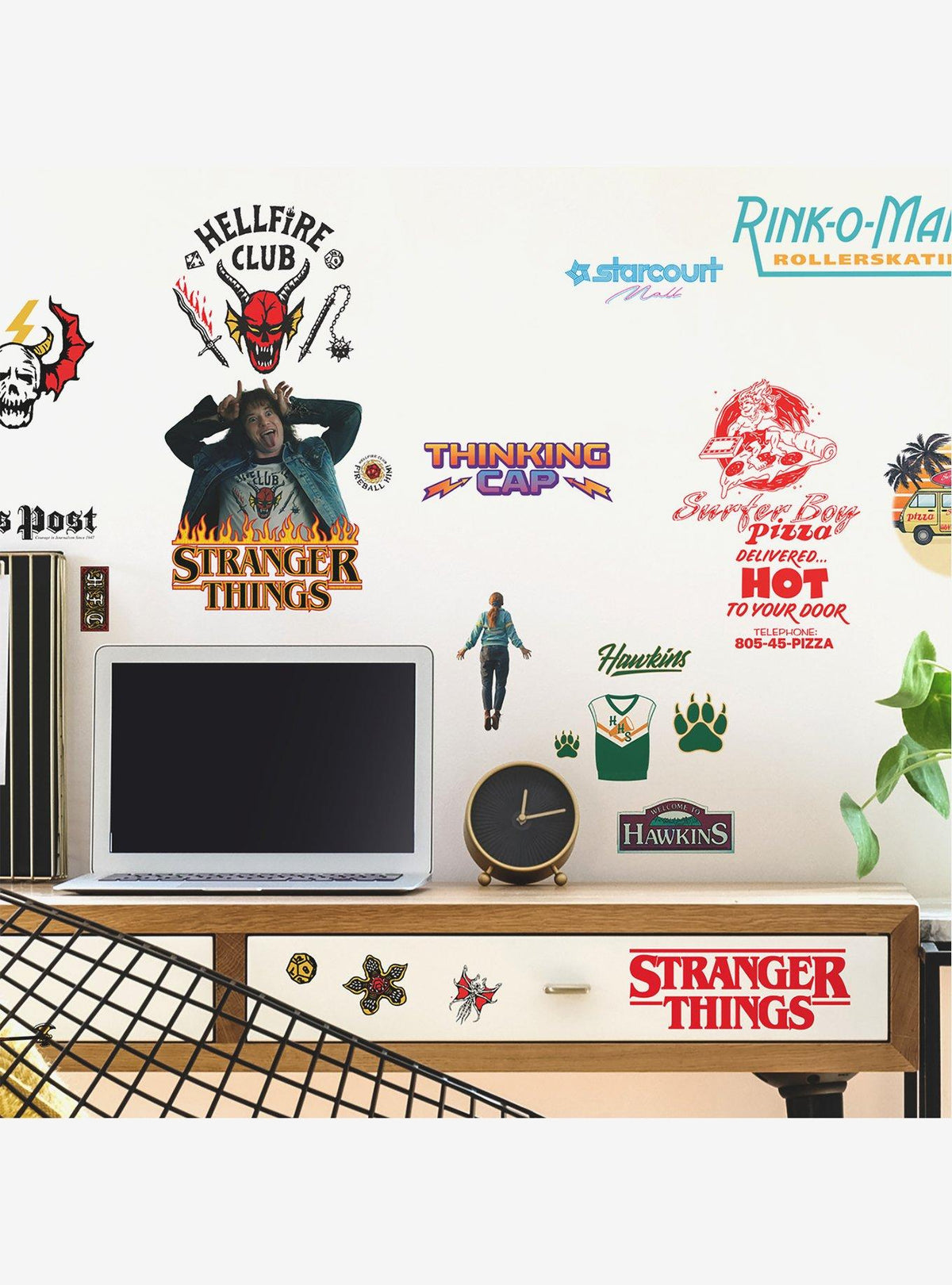 Stickers murales Stranger Things: íconos de temporada 4