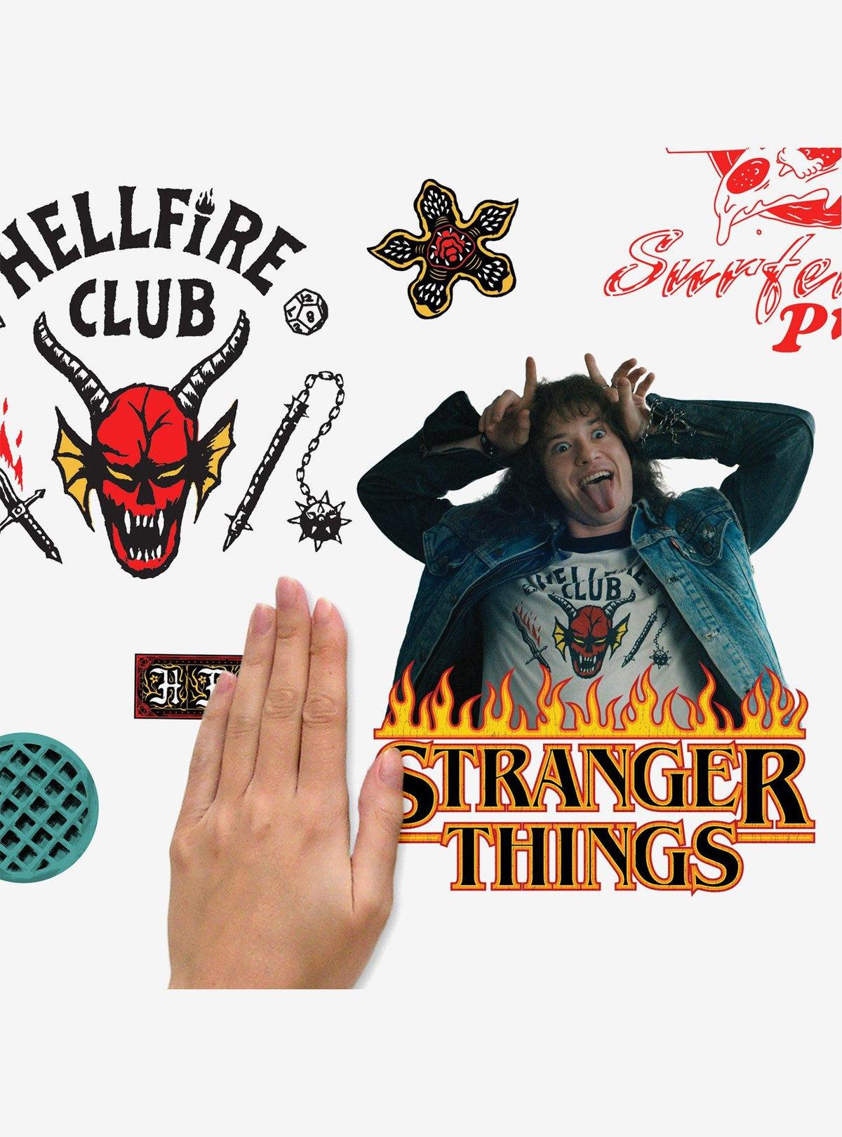 Stickers murales Stranger Things: íconos de temporada 4