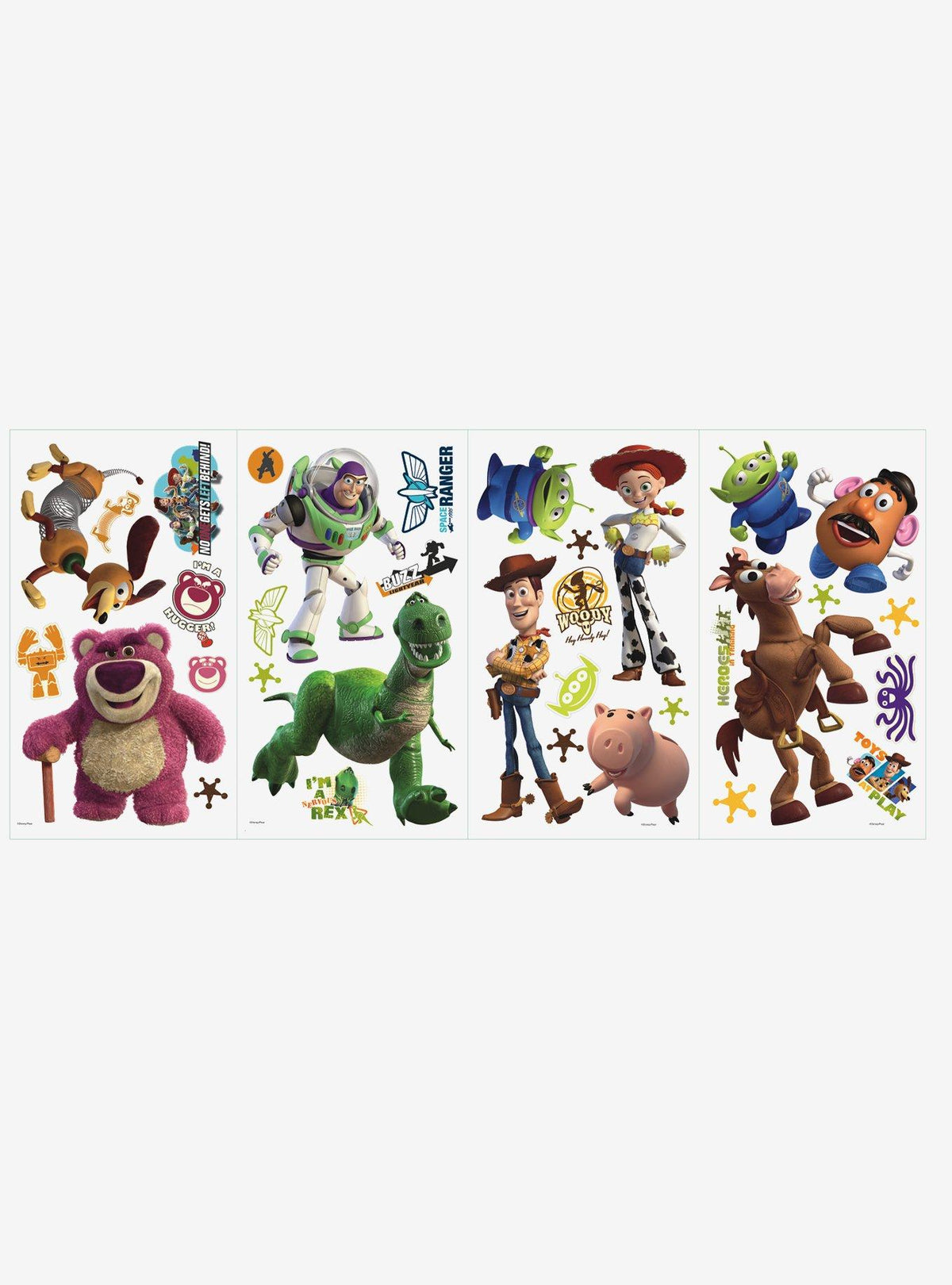 Adhesivos de pared Toy Story 3 que brillan en la oscuridad
