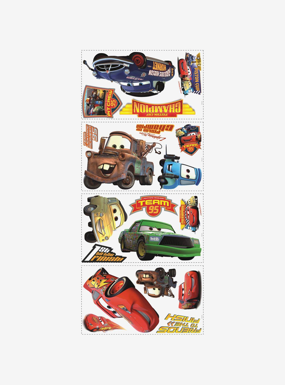Adhesivos murales Disney Pixar Cars: Copa Pistón