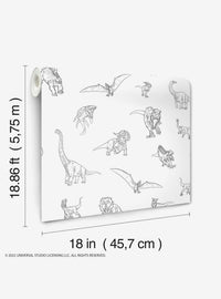 Papel mural autoadhesivo Jurassic World