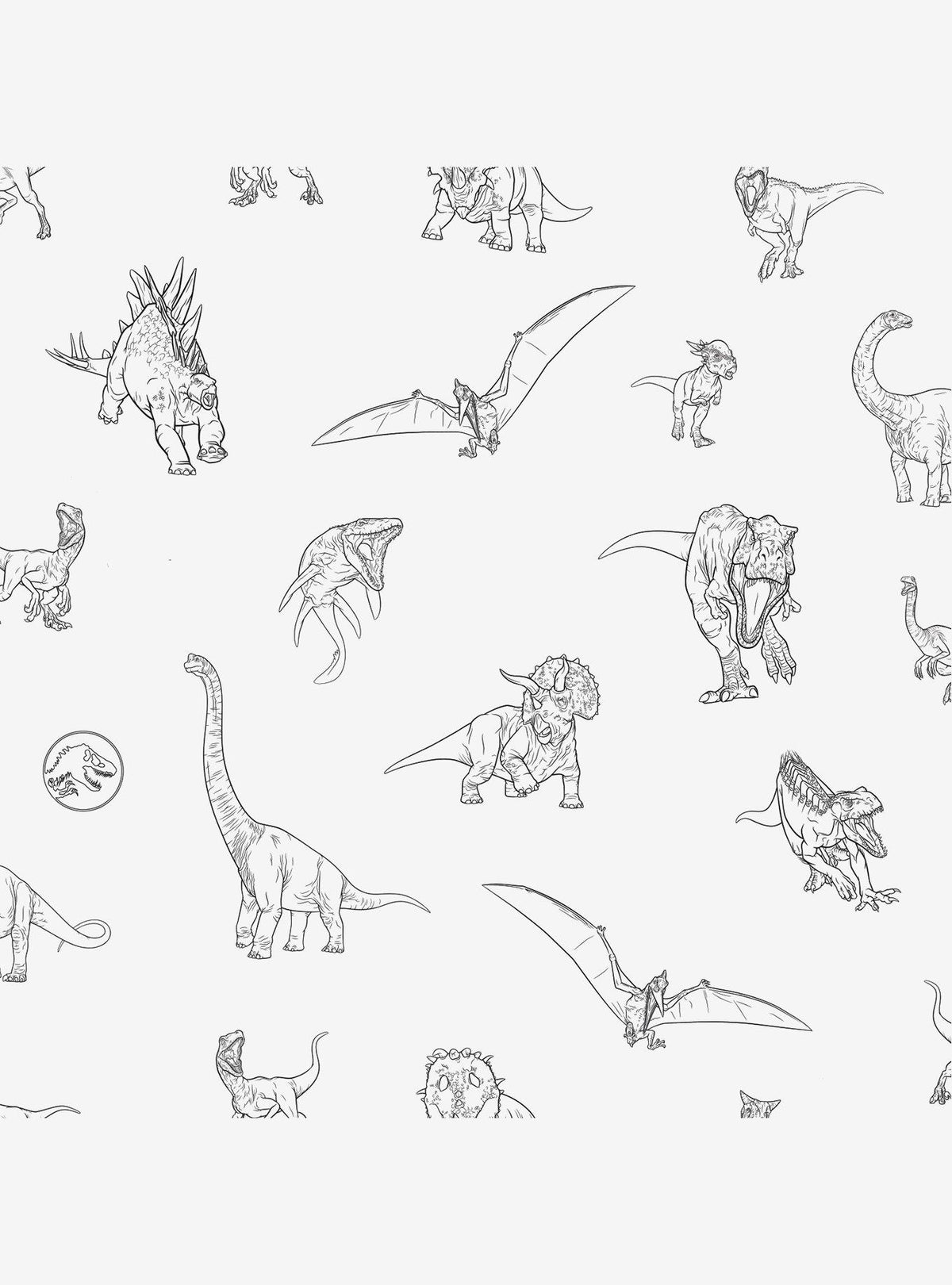 Papel mural autoadhesivo Jurassic World