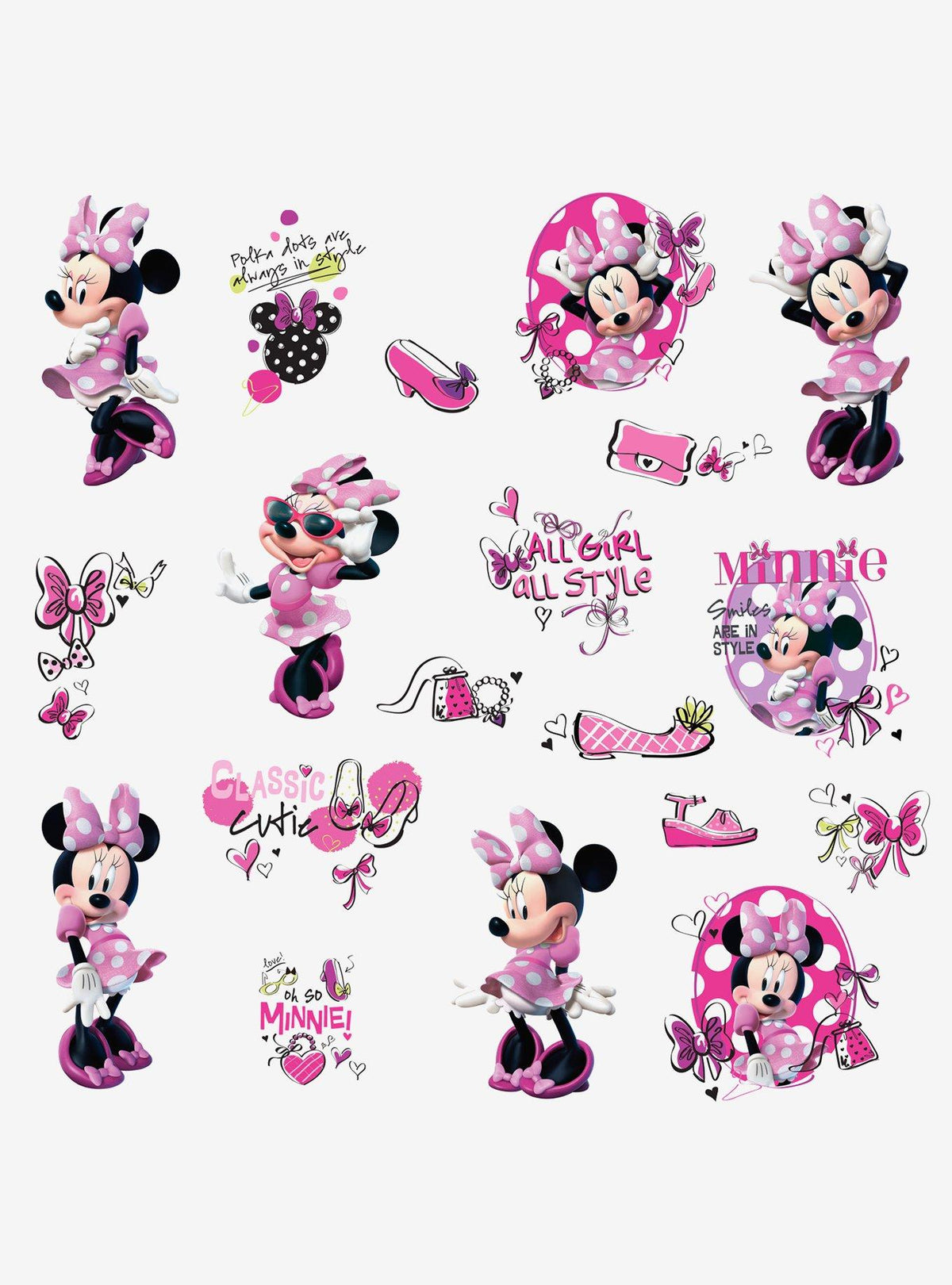 Adhesivos de muro Minnie Fashionista